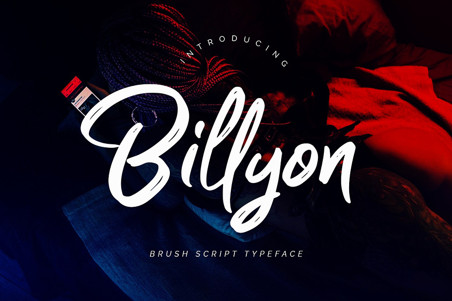 Billyon // Brush Script in Script Fonts
