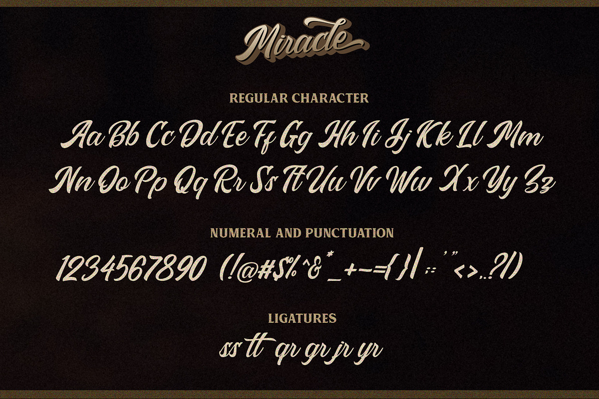 Miracle Font  in Script Fonts - product preview 6