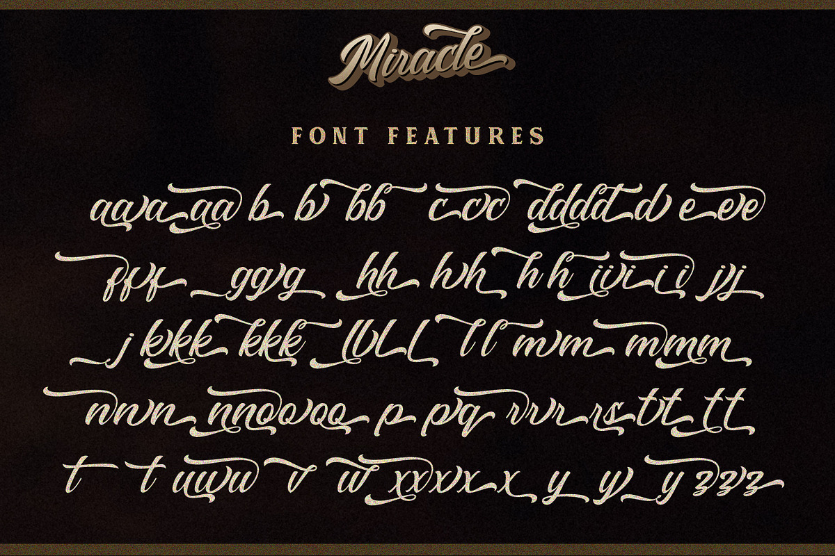 Miracle Font  in Script Fonts - product preview 7