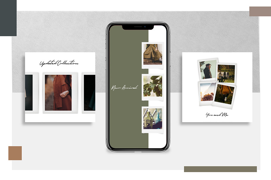ANIMATED Polaroid Instagram Pack in Instagram Templates - product preview 1