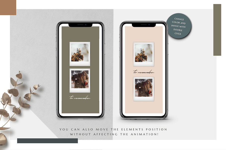 ANIMATED Polaroid Instagram Pack in Instagram Templates - product preview 3