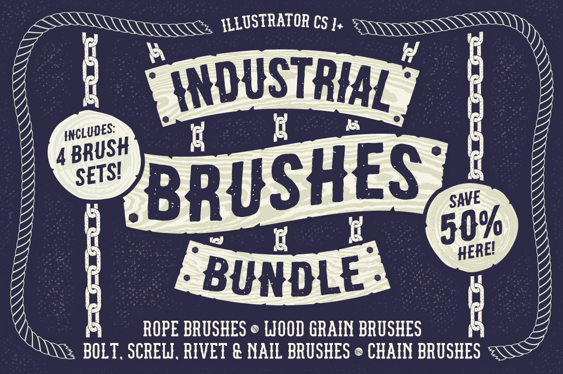 Industrial Brushes Bundle ~ Brushes ~ Creative Market