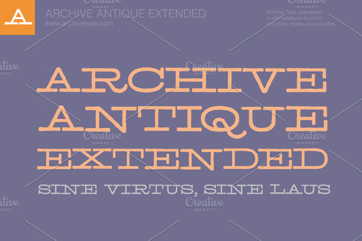 Archive Antique Extended ~ Display Fonts ~ Creative Market