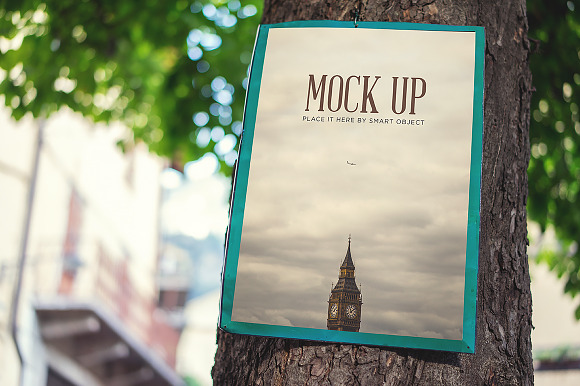 Download Realistic Poster Mock Up