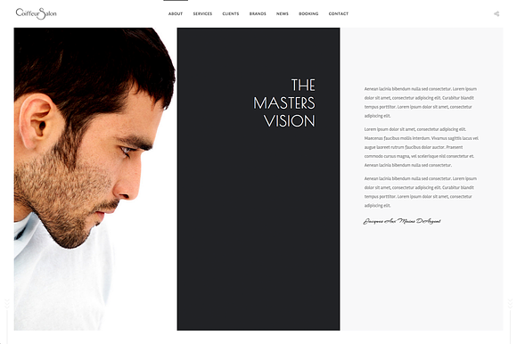 Salon - Elegant Full-Screen Theme in WordPress Business Themes - product preview 2