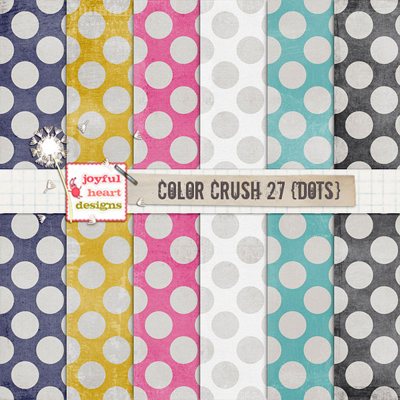 Color Crush 27 {shabby dots} in Patterns