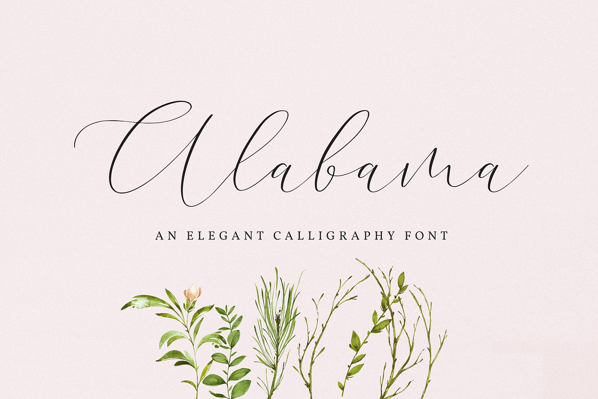 Alabama in Script Fonts