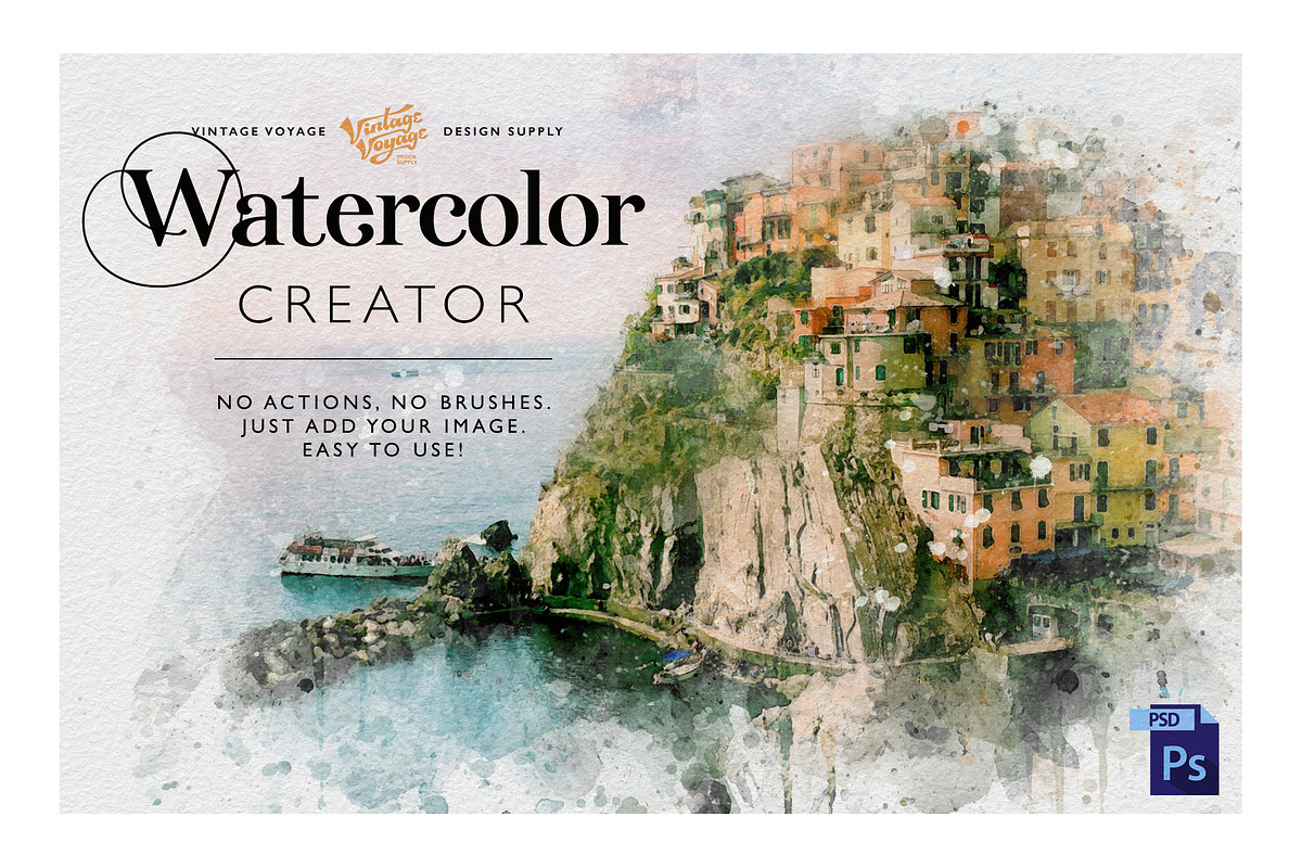 Watercolor Creator in Photoshop Layer Styles