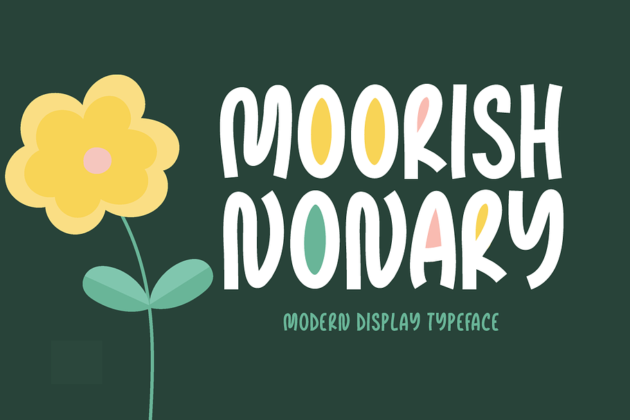 Moorish Nonary Typeface in Display Fonts