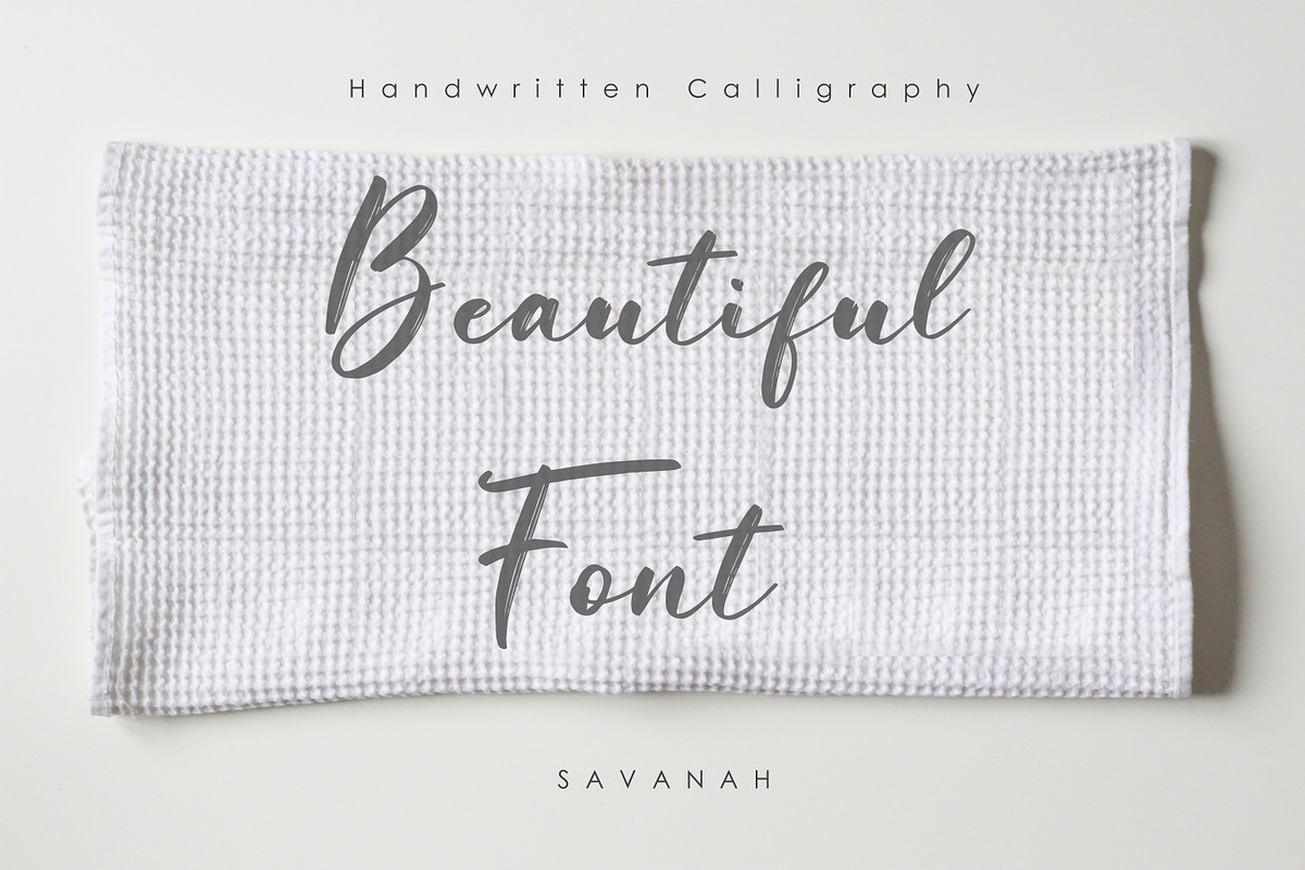 Savanah, a Brush Script Font in Script Fonts - product preview 1
