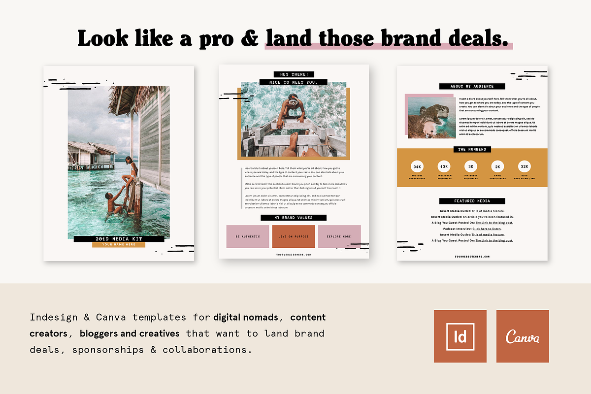 Media Kit / Press Kit Template in Brochure Templates - product preview 1