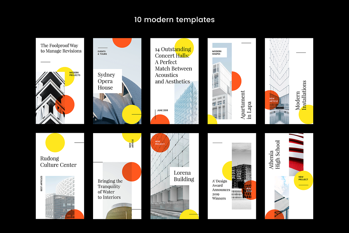 10款企业营销宣传广告INS风海报模板 Instagram Stories Kit (Vol.21)插图1