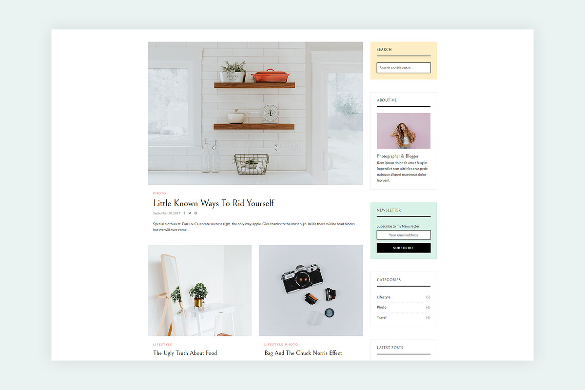 Airspace - A Minimal & Modern Blog in WordPress Blog Themes - product preview 1