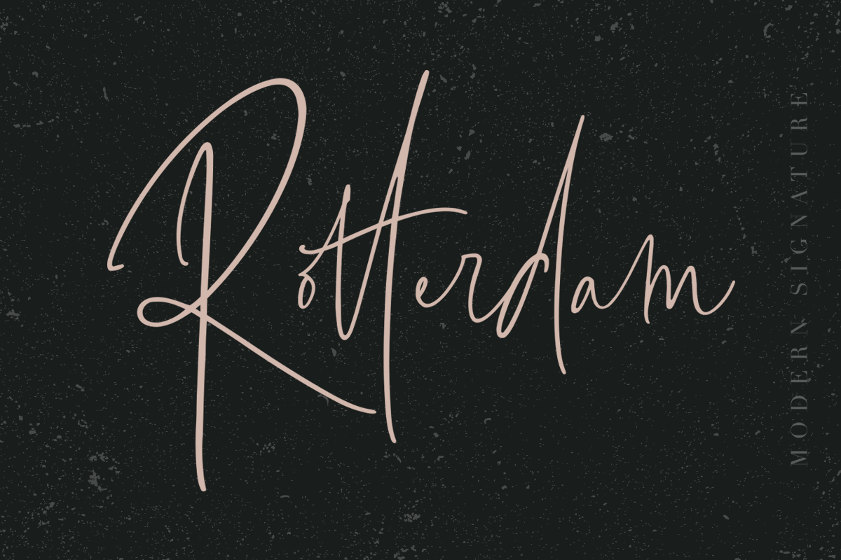Rotterdam - Modern Signature in Script Fonts
