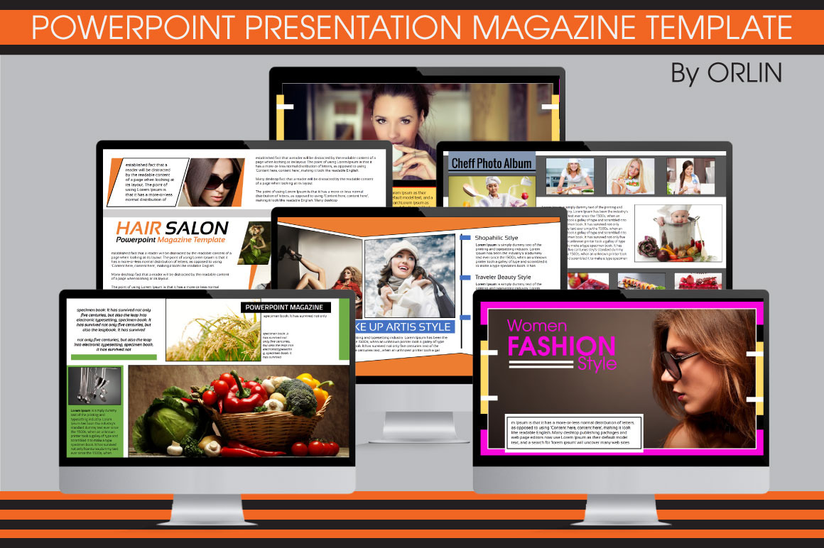 Powerpoint Magazine Template Presentation Templates Creative