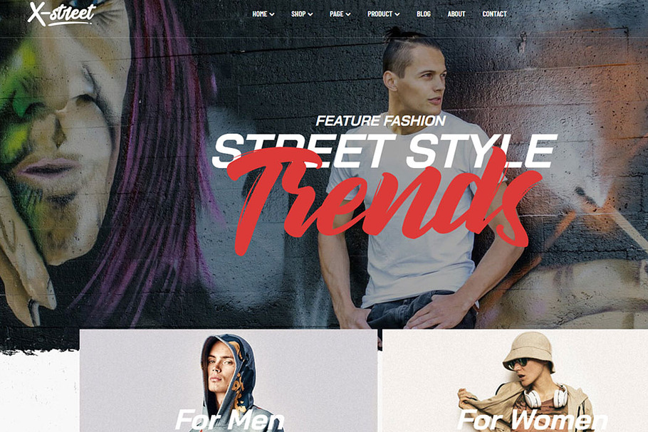 LEO XSTREET - STREET STYLE FASHION P in Bootstrap Themes