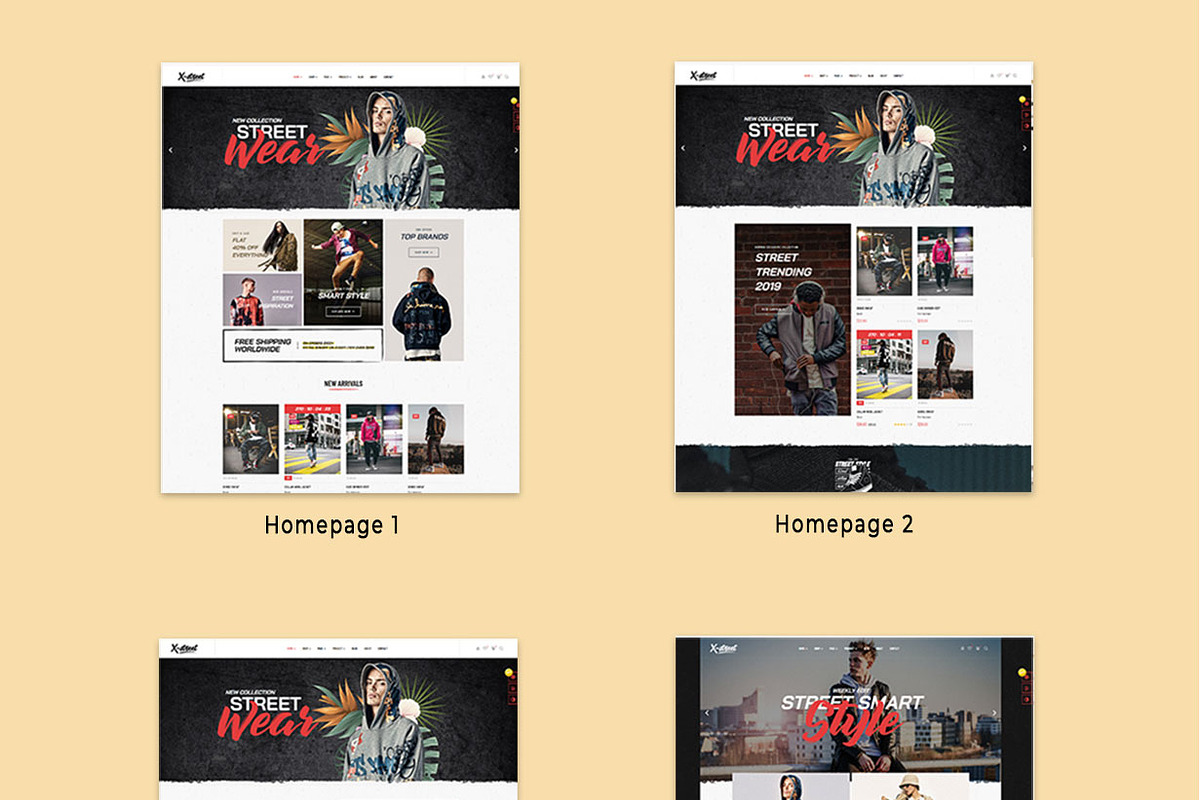 LEO XSTREET - STREET STYLE FASHION P in Bootstrap Themes - product preview 4