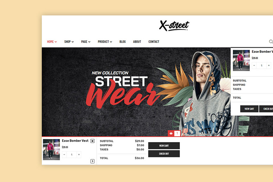 LEO XSTREET - STREET STYLE FASHION P in Bootstrap Themes - product preview 6