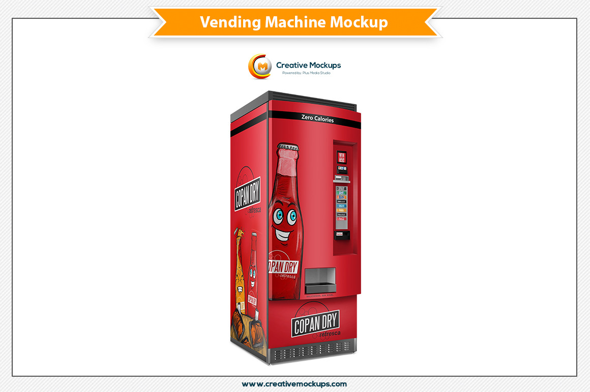 Beverage Vending Machine Mockup Print Mockups Creative Market