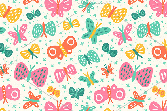 Flowers, Butterflies and Hearts in Patterns - product preview 4