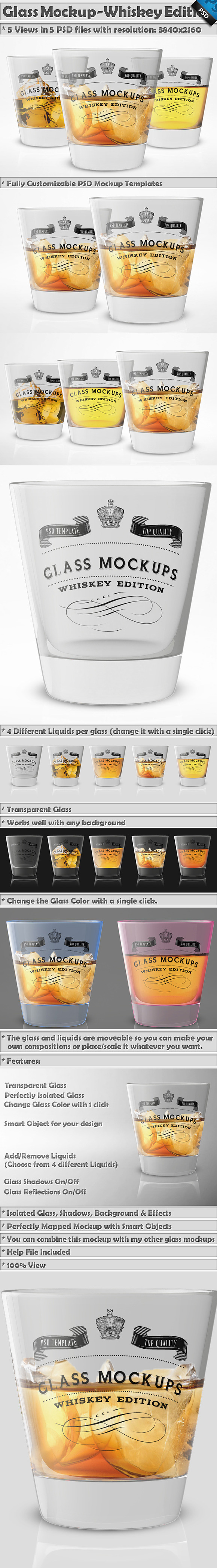 Download Glass Mockup - Whiskey Glass Mockup