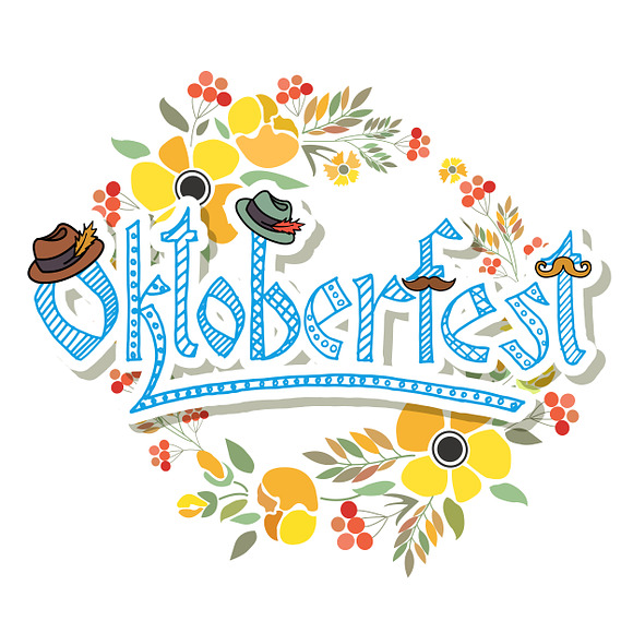 Oktoberfest Floral Logotype in Templates - product preview 1