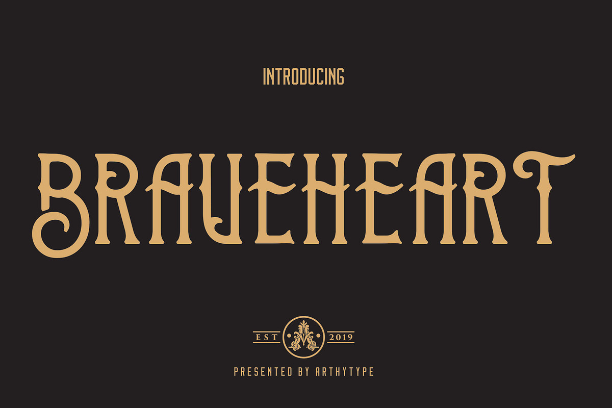 Brave Heart Font in Display Fonts - product preview 1