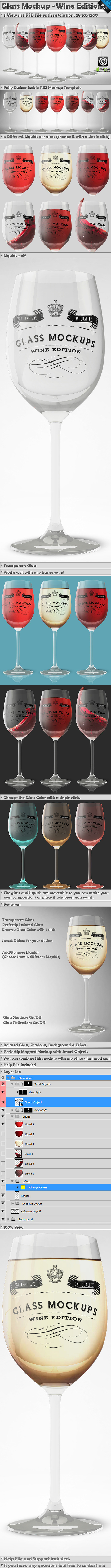 Download Glass Mockup - Wine Glass Mockup 9