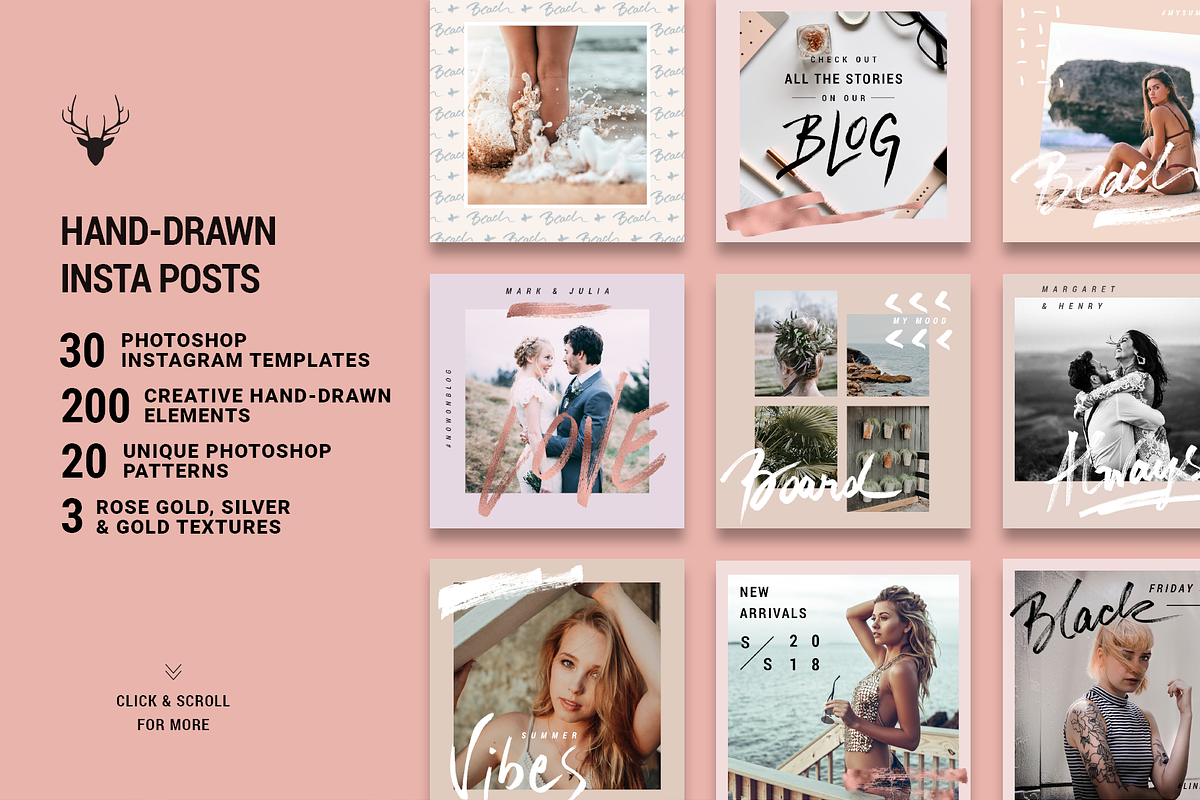 4th of July Instagram Bundle 95% OFF in Instagram Templates - product preview 24