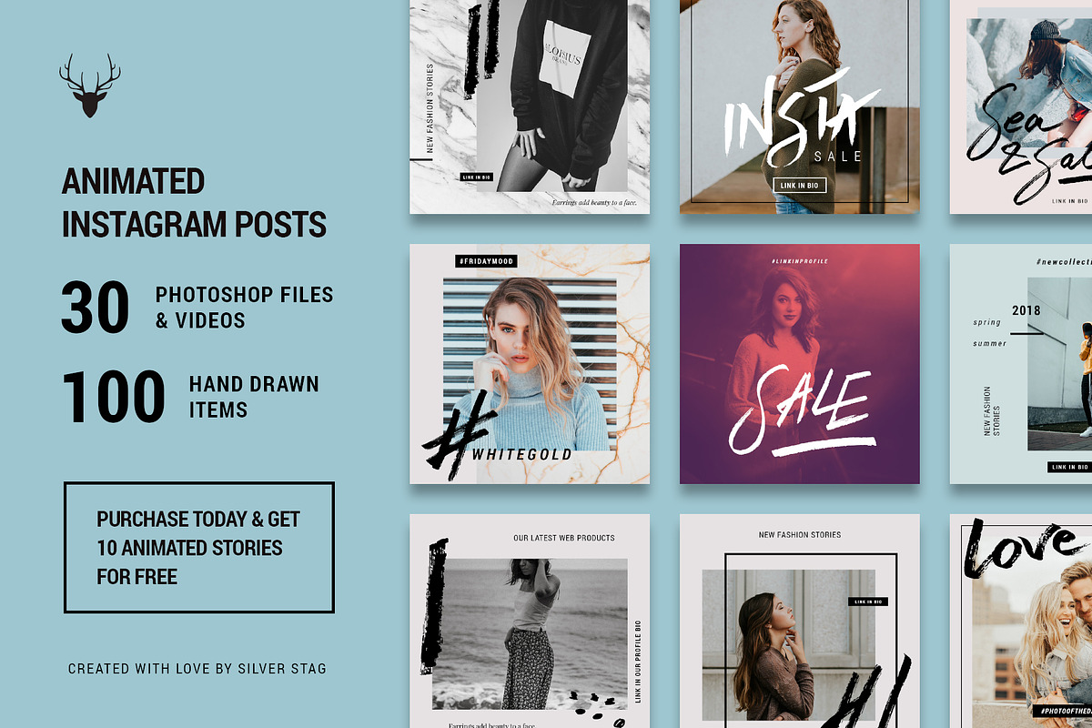 4th of July Instagram Bundle 95% OFF in Instagram Templates - product preview 27