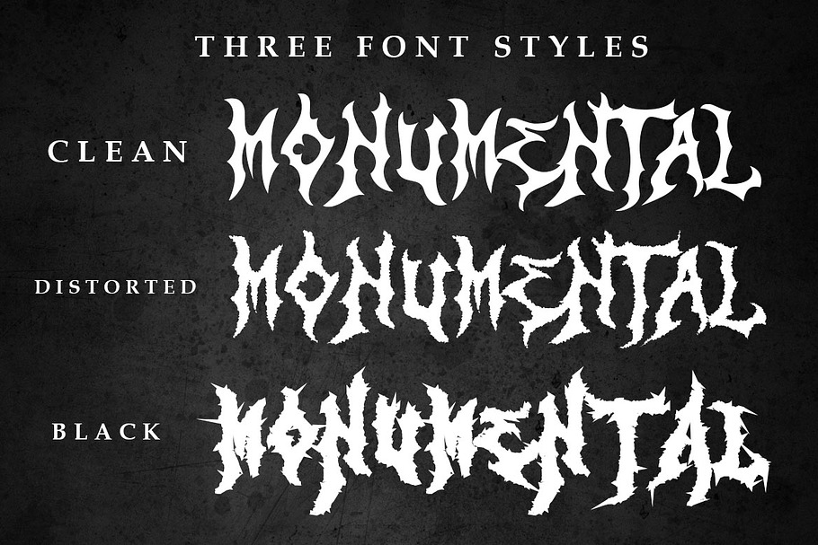 3 Awesome Deathmetal Fonts in Blackletter Fonts - product preview 1