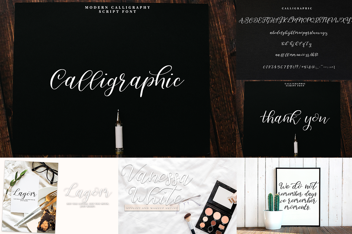 Handlettered Font Bundle 12 in 1 in Script Fonts - product preview 3