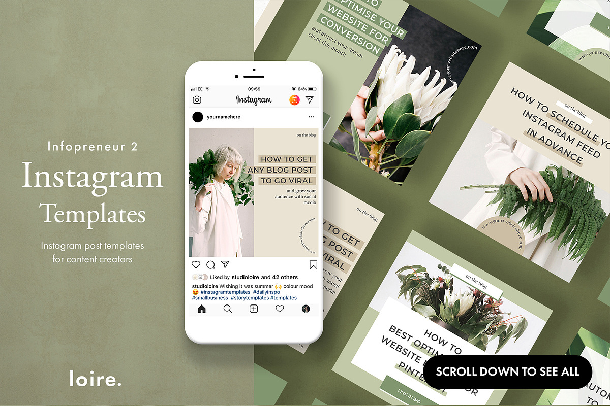Infopreneur complete social bundle in Instagram Templates - product preview 5