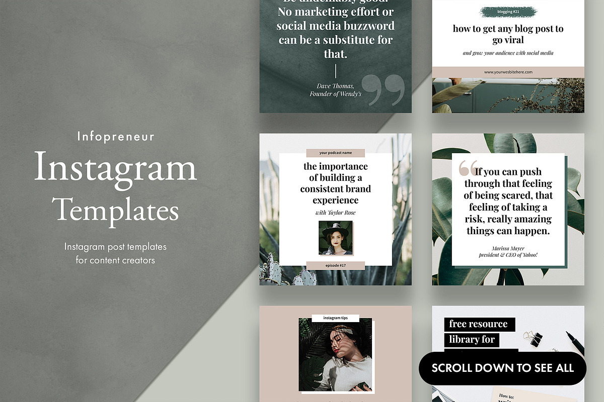 Infopreneur complete social bundle in Instagram Templates - product preview 6
