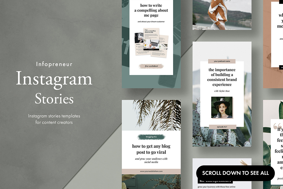 Infopreneur complete social bundle in Instagram Templates - product preview 7