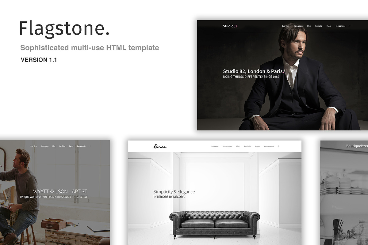 Flagstone - Multi-use HTML template in HTML/CSS Themes