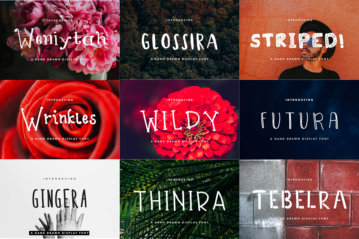 26 Handwritten Fonts Bundle in Display Fonts - product preview 1