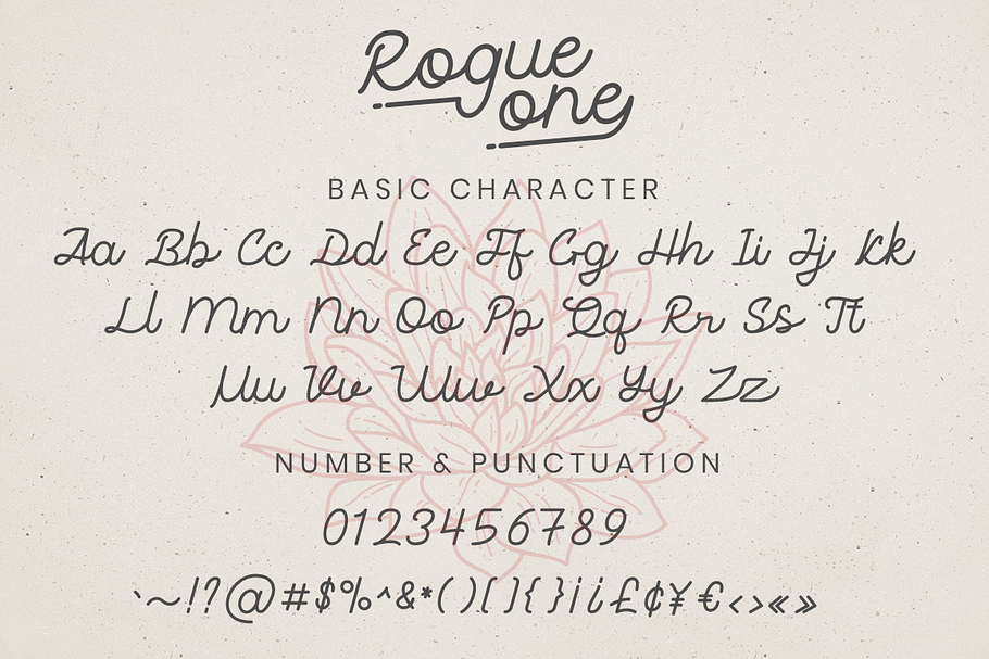 Rogue one in Script Fonts - product preview 4