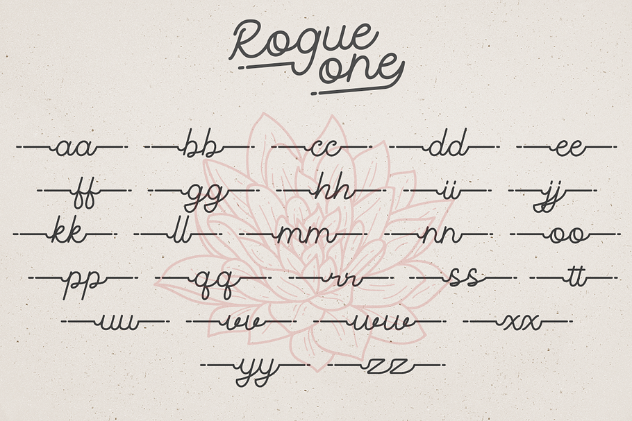 Rogue one in Script Fonts - product preview 5