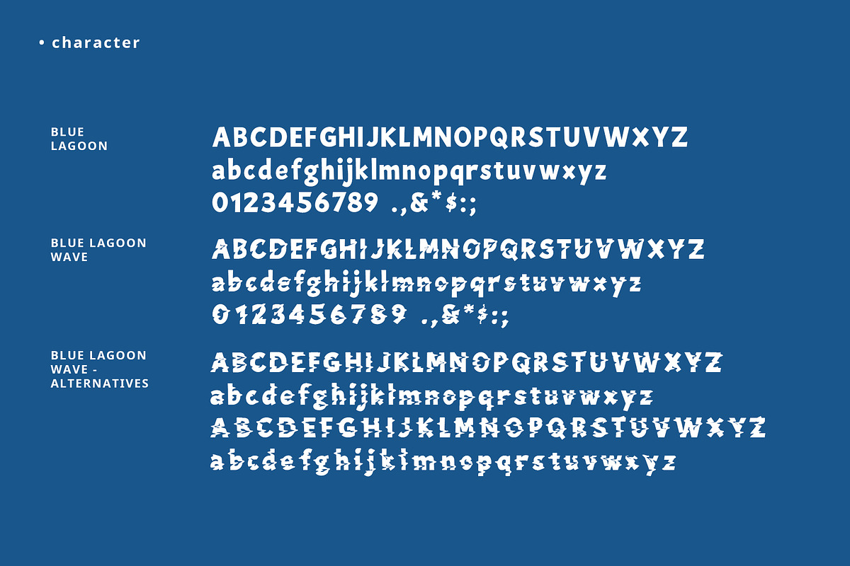 Blue Lagoon font in Display Fonts - product preview 5