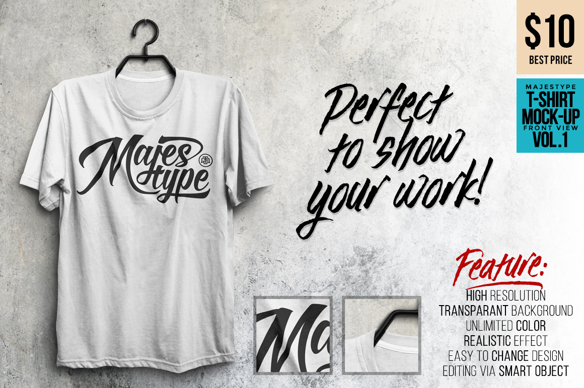 Download MJT Realistic T-Shirt Mock-Up ~ Product Mockups ~ Creative ...
