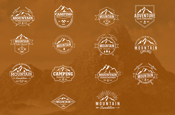 25 Mountain Logo Templates in Logo Templates - product preview 1