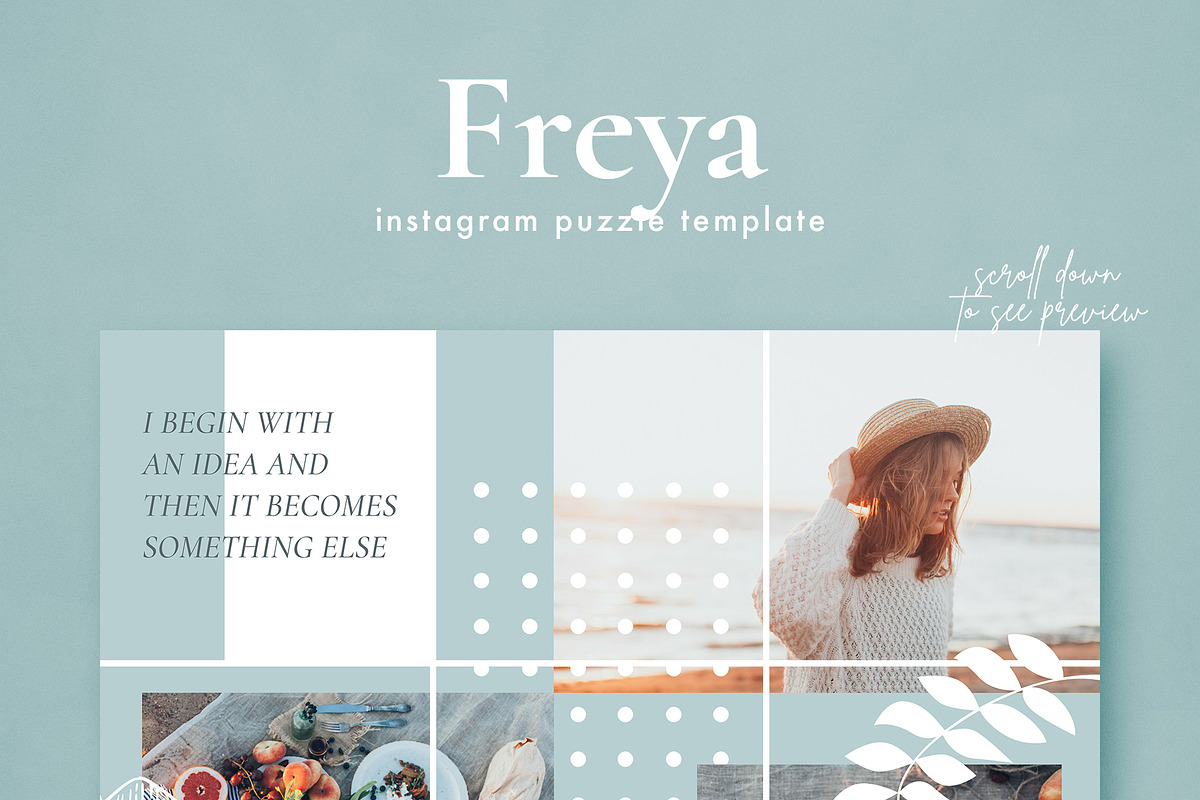 Puzzle template bundle for CANVA in Instagram Templates - product preview 5