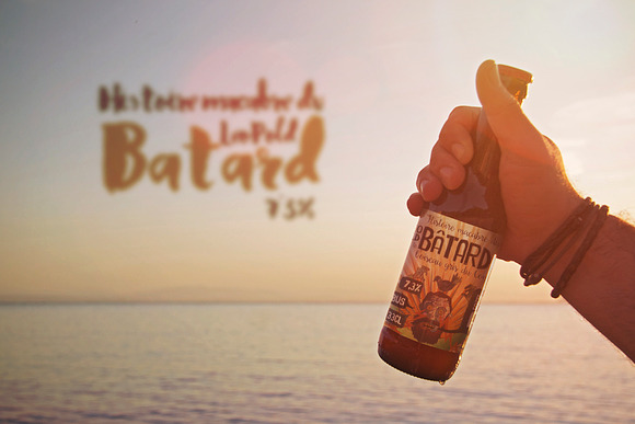 Download Beer | Bottle | Logo Beach Mockup