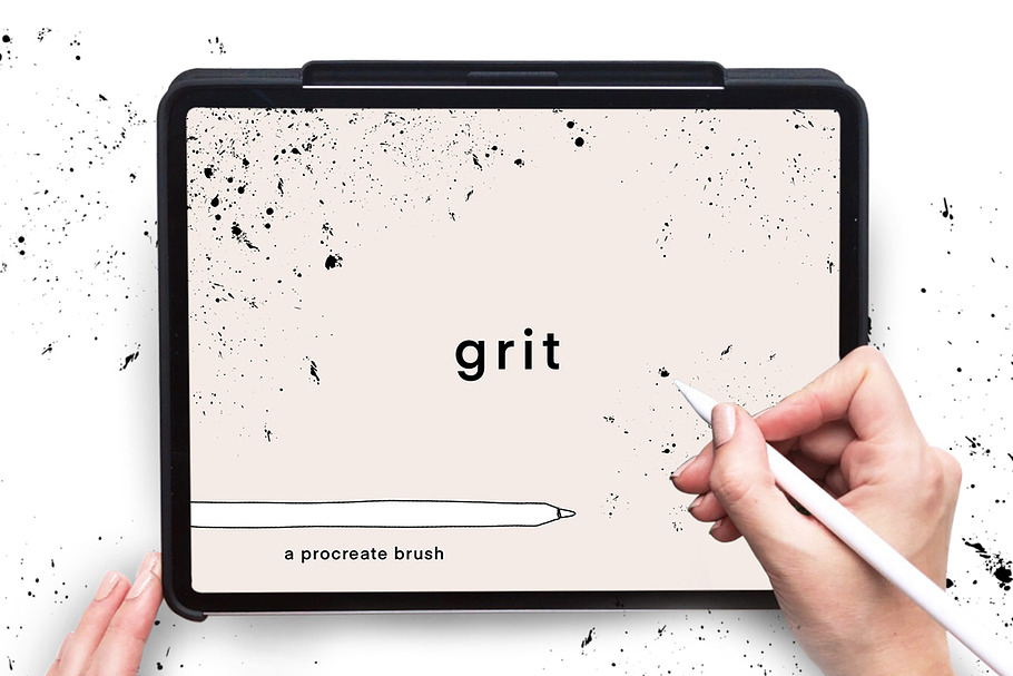 Grit - 8 Procreate Texture Brushes in Add-Ons - product preview 4