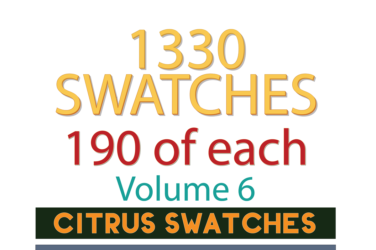 1330 Swatches - 190 ea 7 categories in Textures