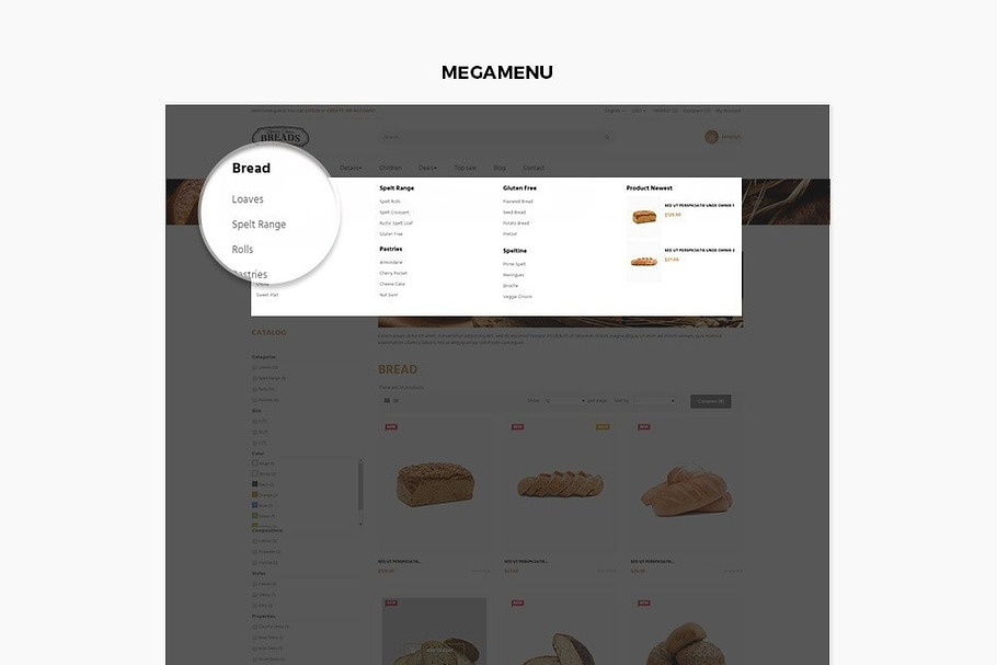 LEO BREAD PRESTASHOP THEME in Bootstrap Themes - product preview 3
