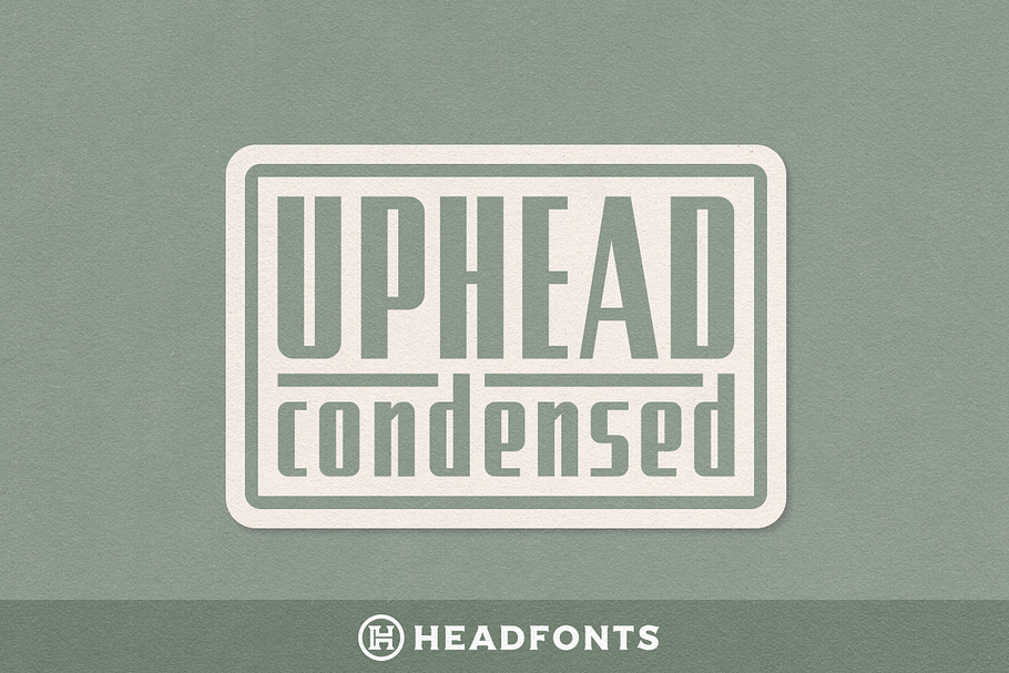 Uphead Condensed Typeface in Sans-Serif Fonts
