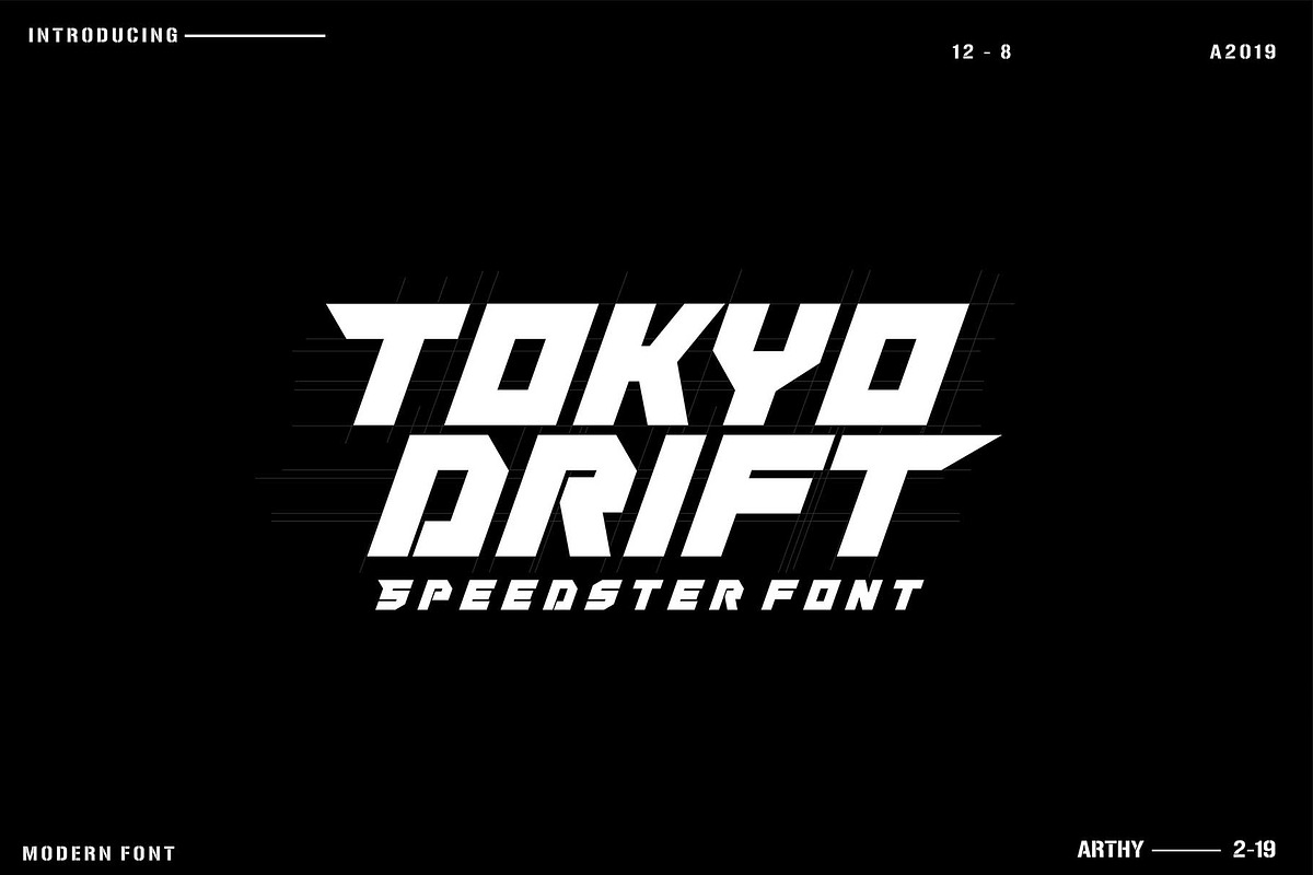 Speedster Display Font in Display Fonts