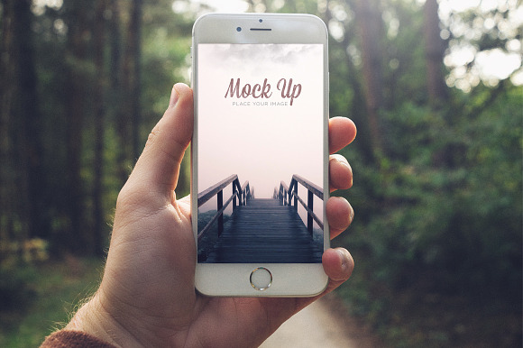 Download Hand on Smartphone - Mock Up
